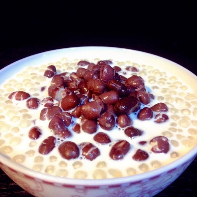 红豆牛奶西米露的做法