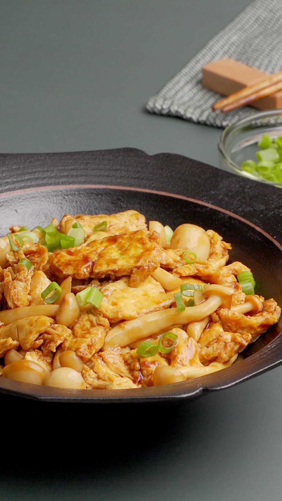 糖醋蛋烧菇的做法