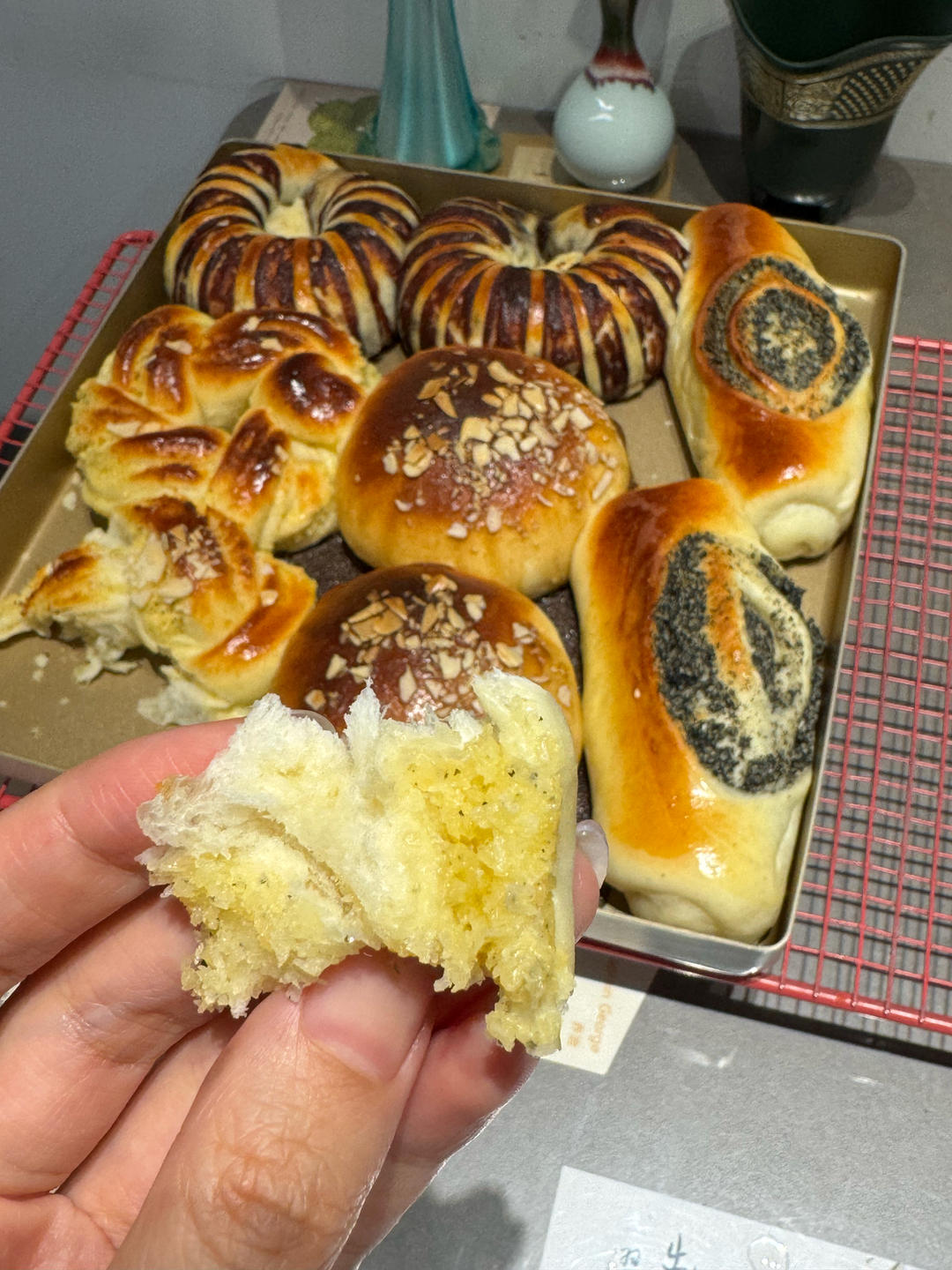 降温友好，烫种基础面团---三种口味奶酪包，香芋、奶盐和奥利奥