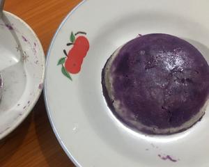 酸奶紫薯白薯泥的做法 步骤4