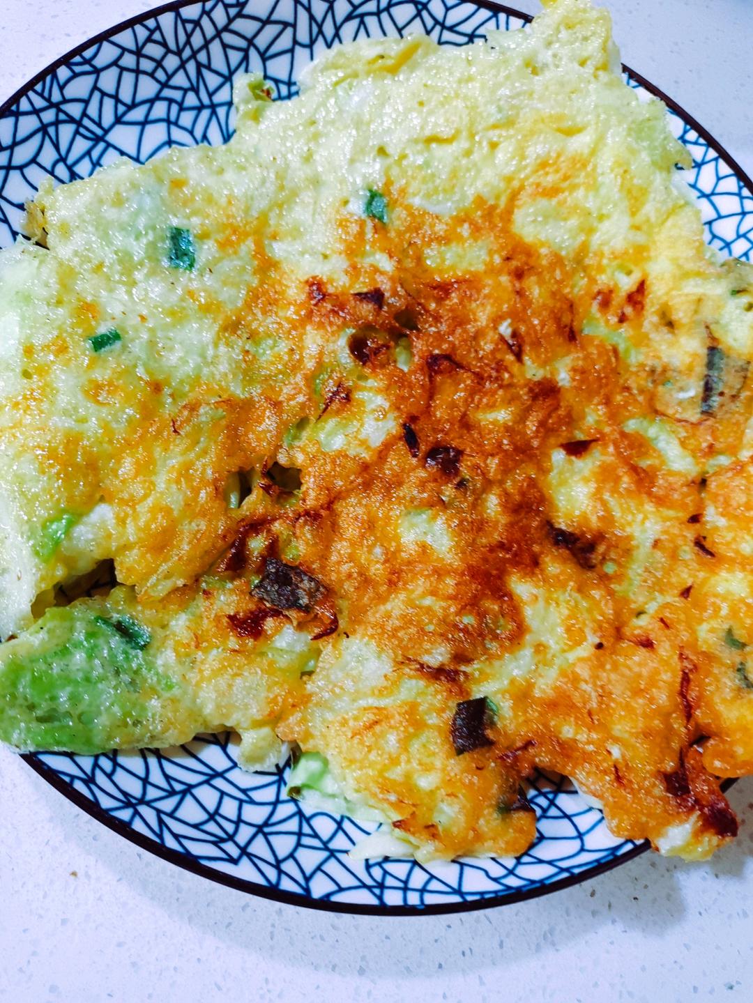 快手火腿卷心菜鸡蛋饼