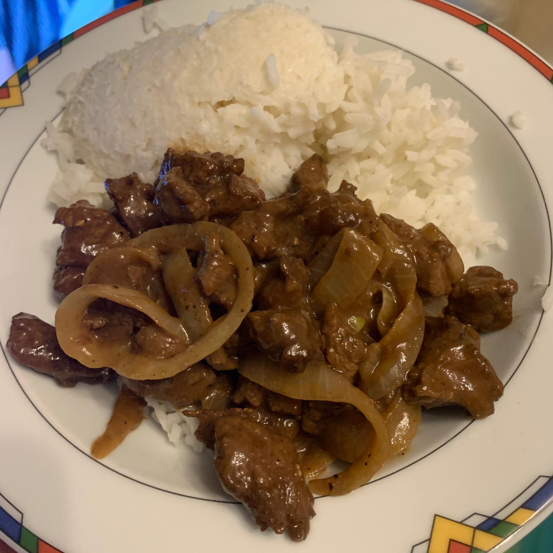 黑椒杏鲍菇牛肉粒