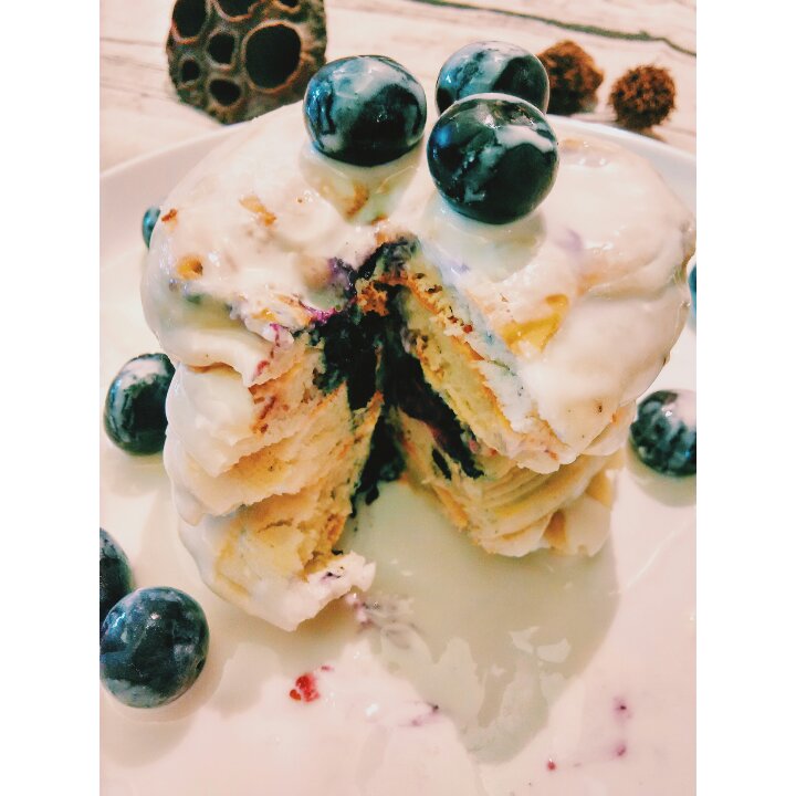 蓝莓酸奶松饼