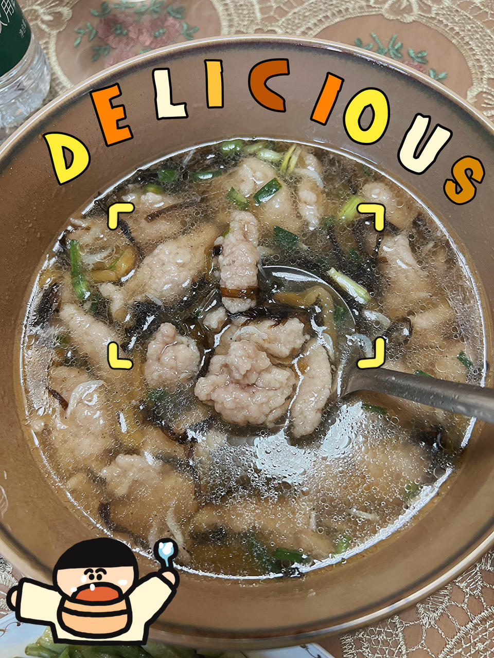 温州瘦肉丸，自制无添加剂快手做的猪肉羹
