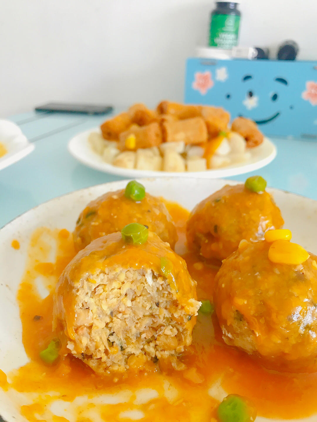 减脂|不放油|冬瓜豆腐丸子
