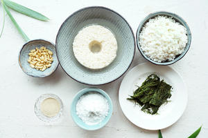 宁波苔条米馒头（非传统）的做法 步骤1