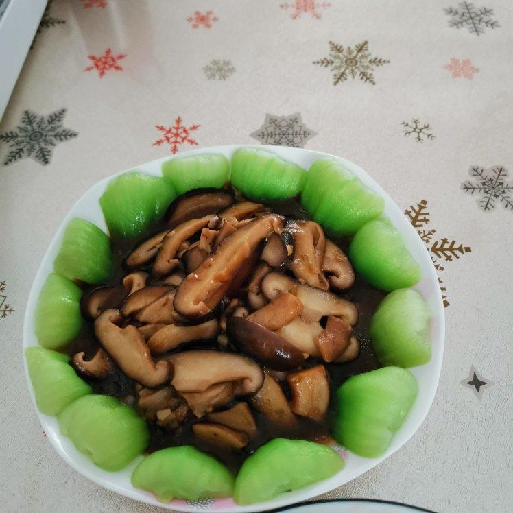 蚝油香菇油菜