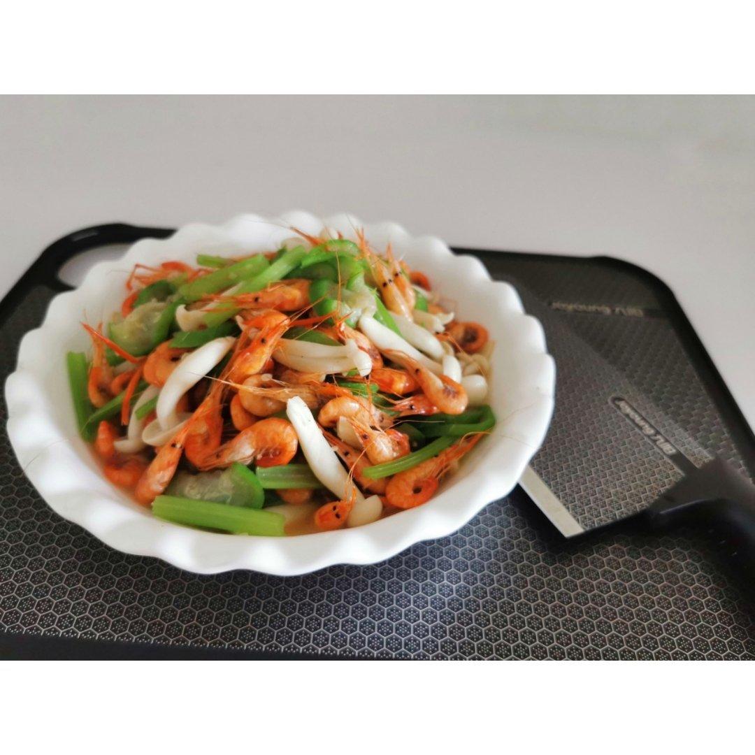 白玉菇丝瓜烧河虾