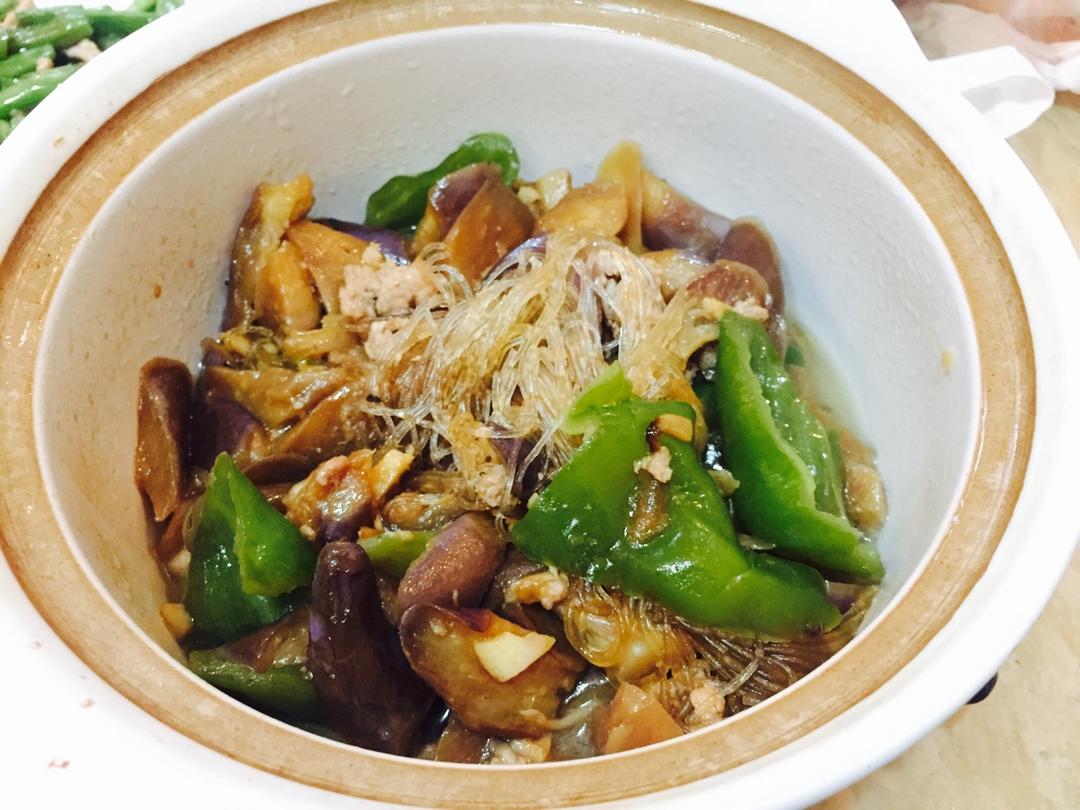 肉末茄子粉丝煲