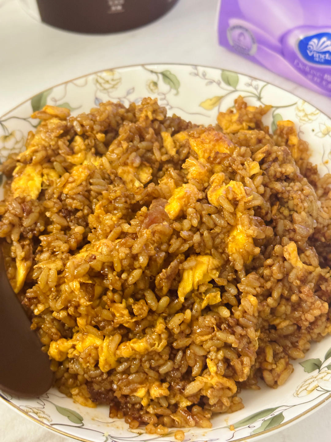 超级好吃的酱油火腿蛋炒饭！