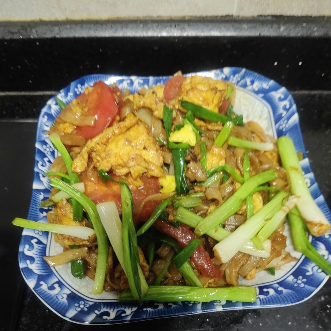 一次就成功的鸡蛋炒河粉