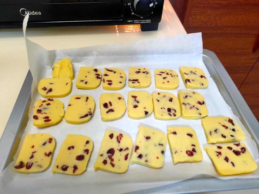 蔓越莓曲奇饼干 最最最简单的黄油饼干