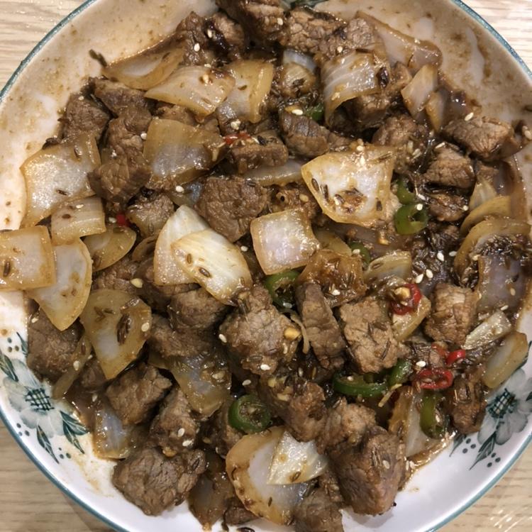 孜然牛肉粒