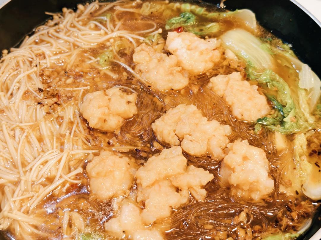 蒜蓉虾滑煲