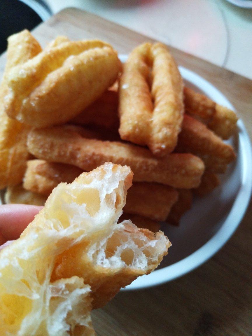 自制无泡打粉油条