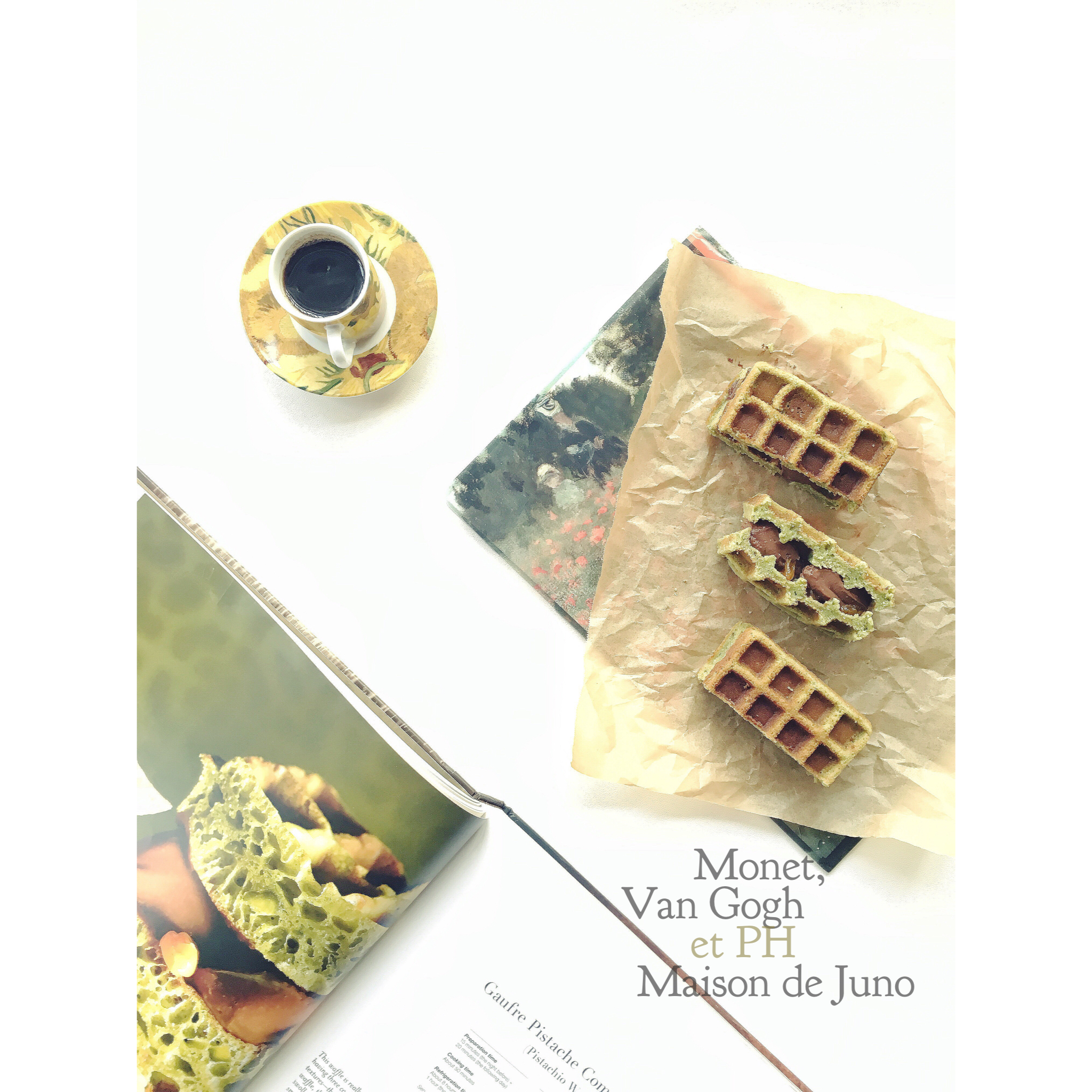 开心果华夫三明治 Pistachio Waffle Sandwich by PH