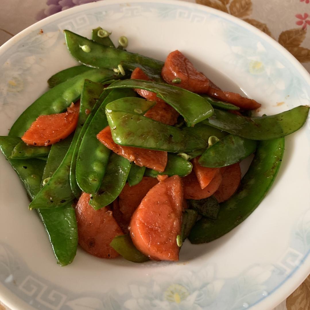 荷兰豆炒火腿