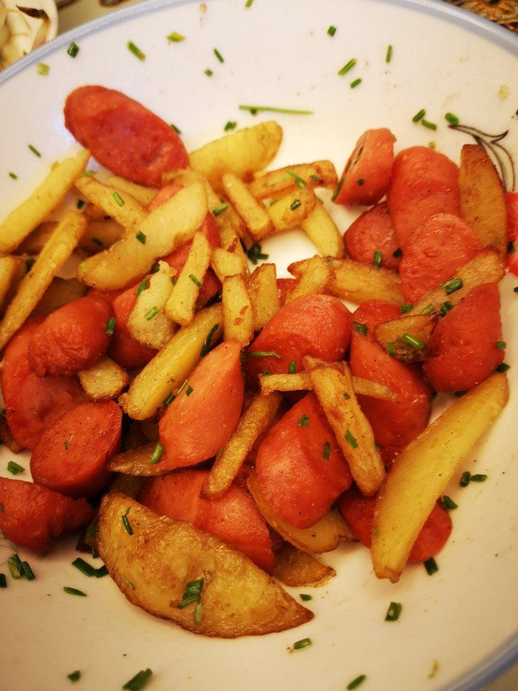 孜然土豆火腿肠 香辣过瘾还便宜！