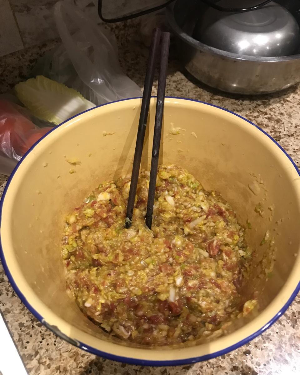 白菜猪肉馅水饺肉馅做法