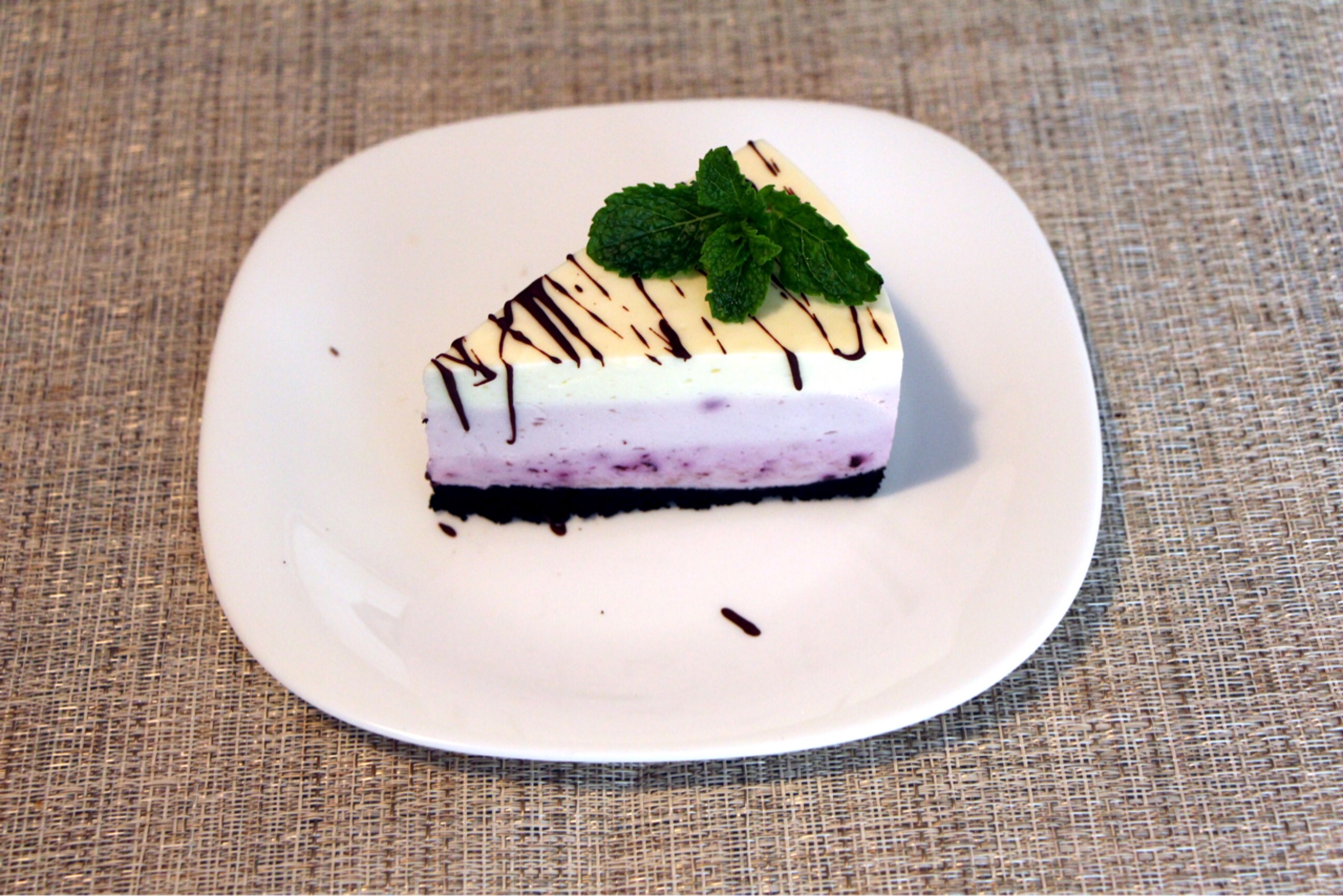 渐变蓝莓冻芝士蛋糕（免烤）