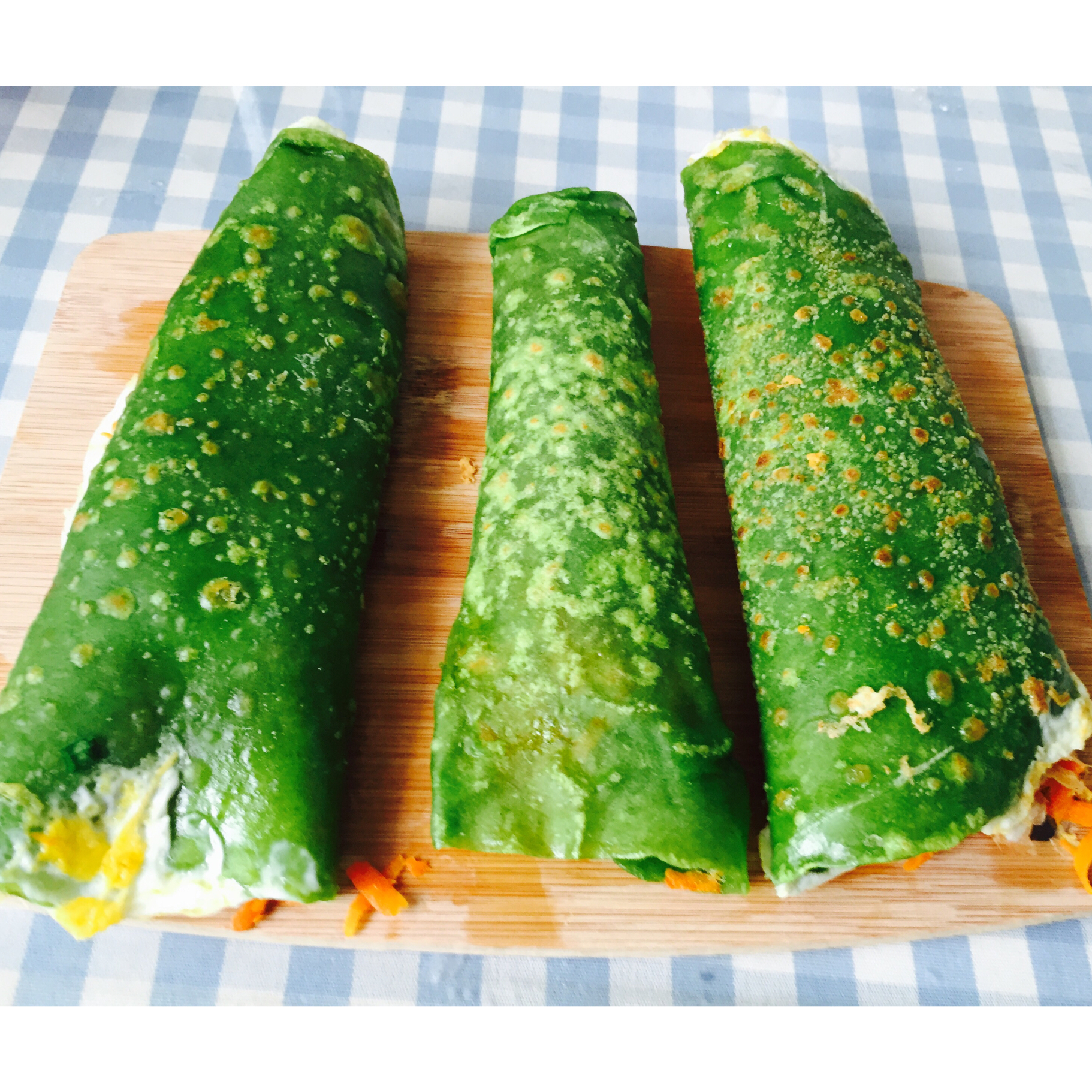 【熊记早餐】菠菜薄饼杂蔬卷