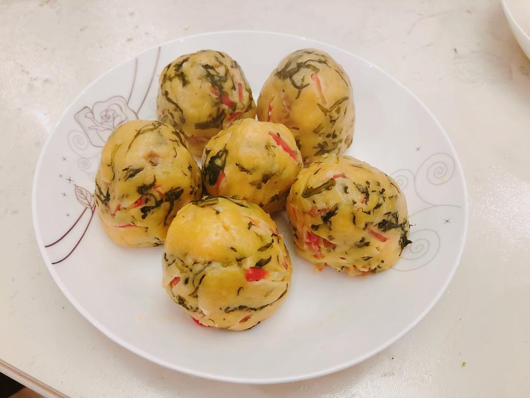 堂妈小厨——玉米菜窝头