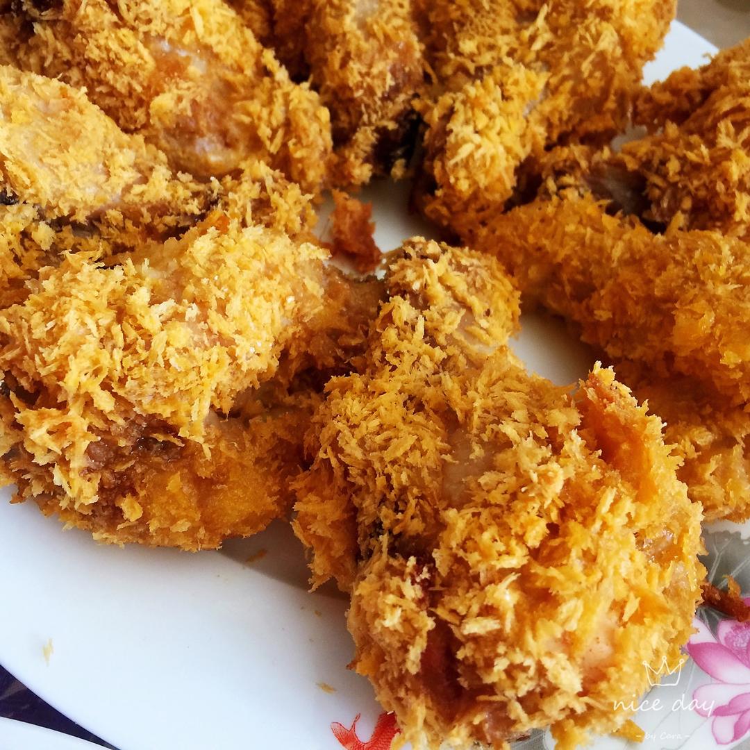 面包糠烤鸡翅