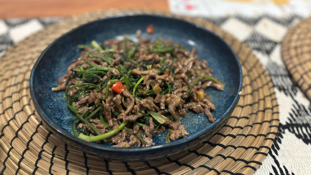 香菜牛肉丝（下饭神器）