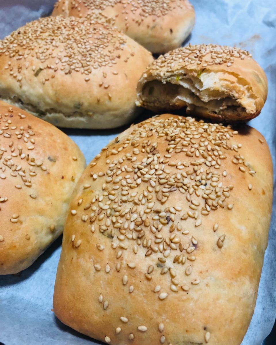 全麦芝麻椒盐烧饼（烤箱版）