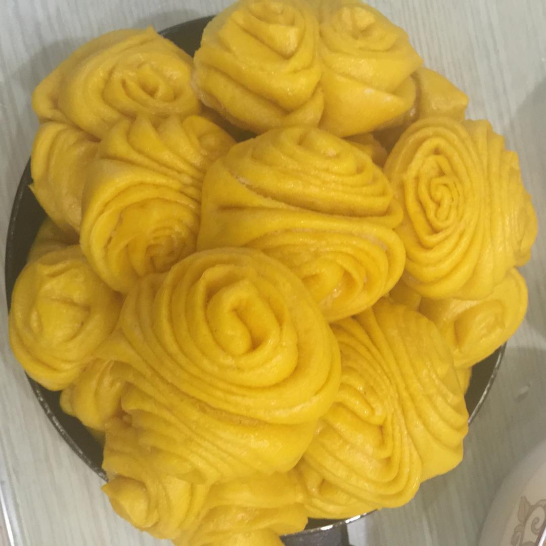 南瓜花卷馒头