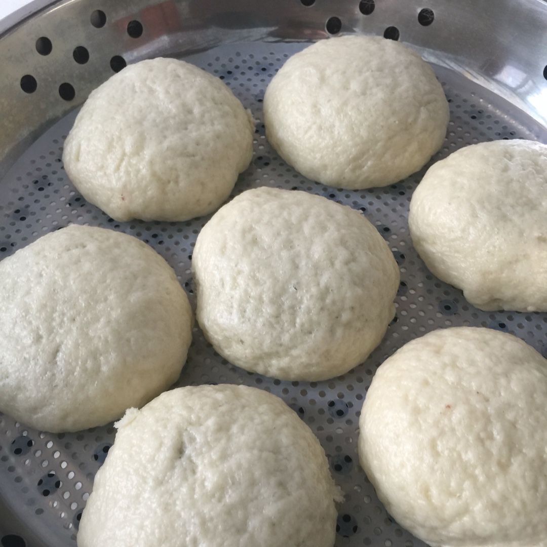 一次性发酵的奶香馒头！