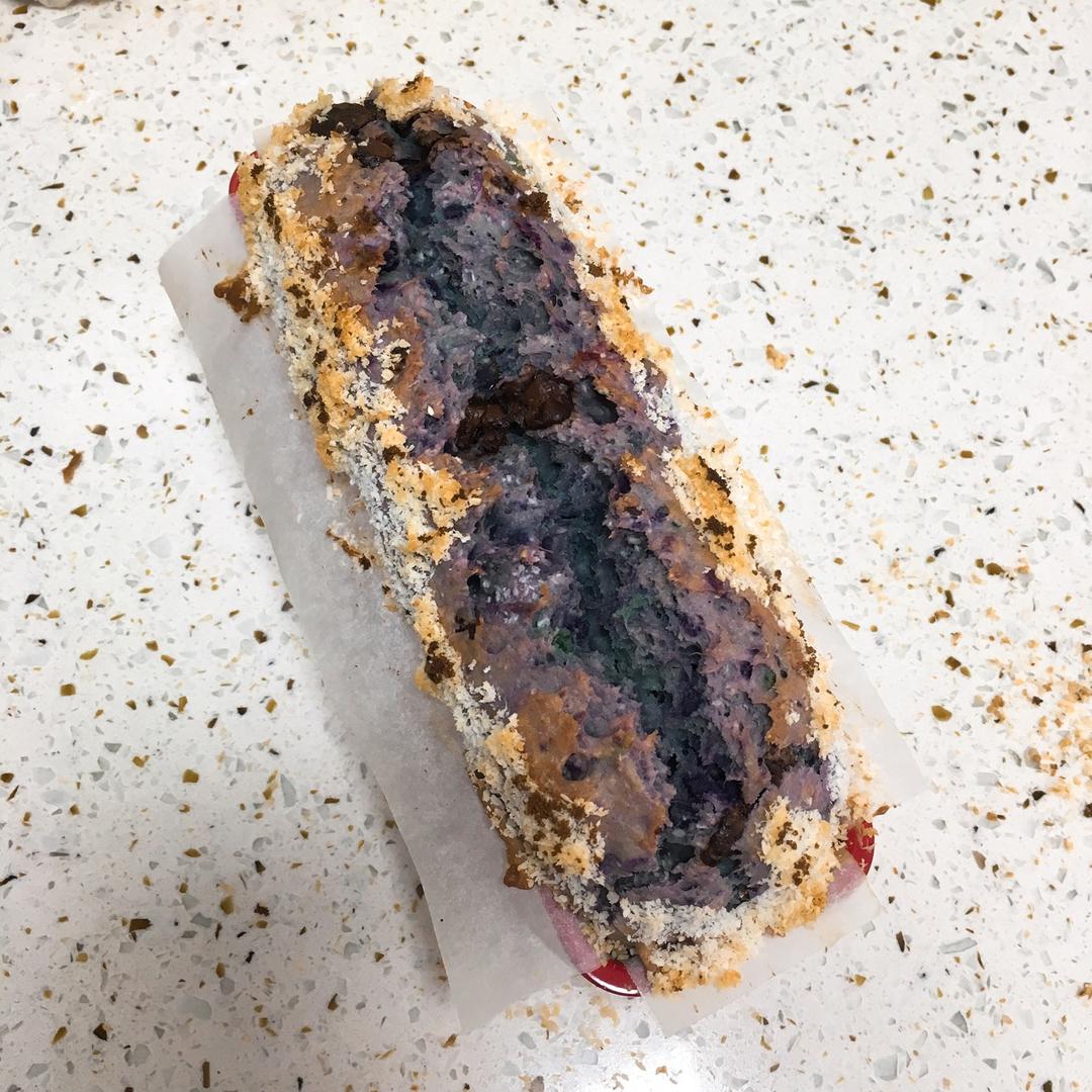 奶香紫薯快手面包丨健康·烘焙