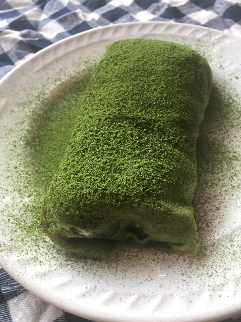抹茶千层毛巾卷