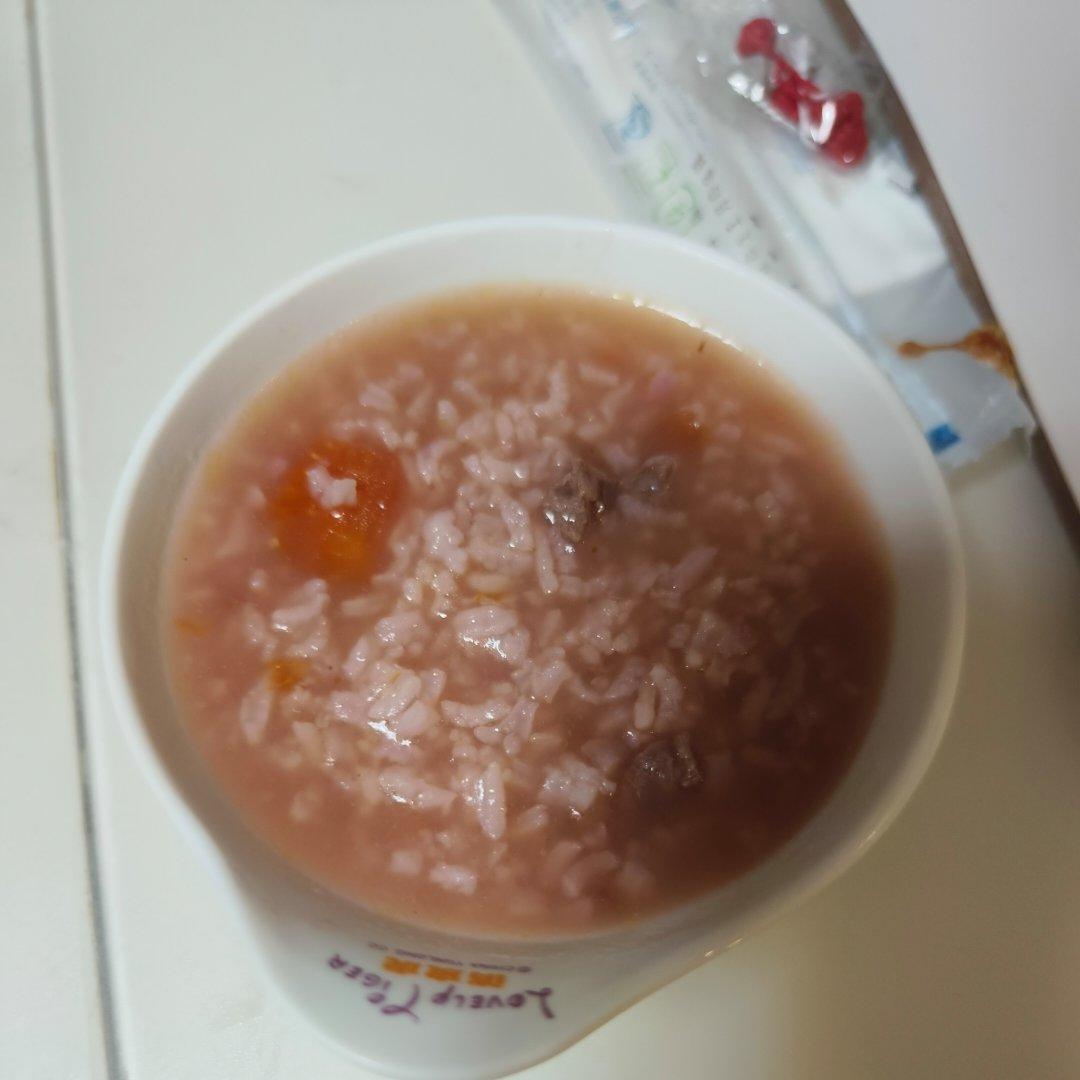 番茄牛肉粥