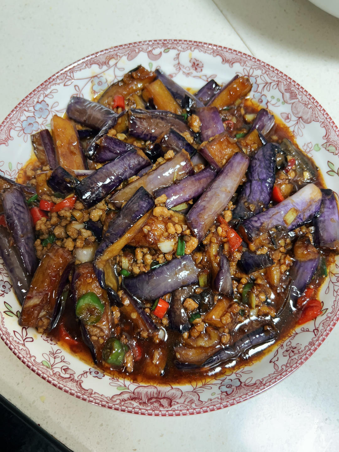 鱼香茄子极简版💜