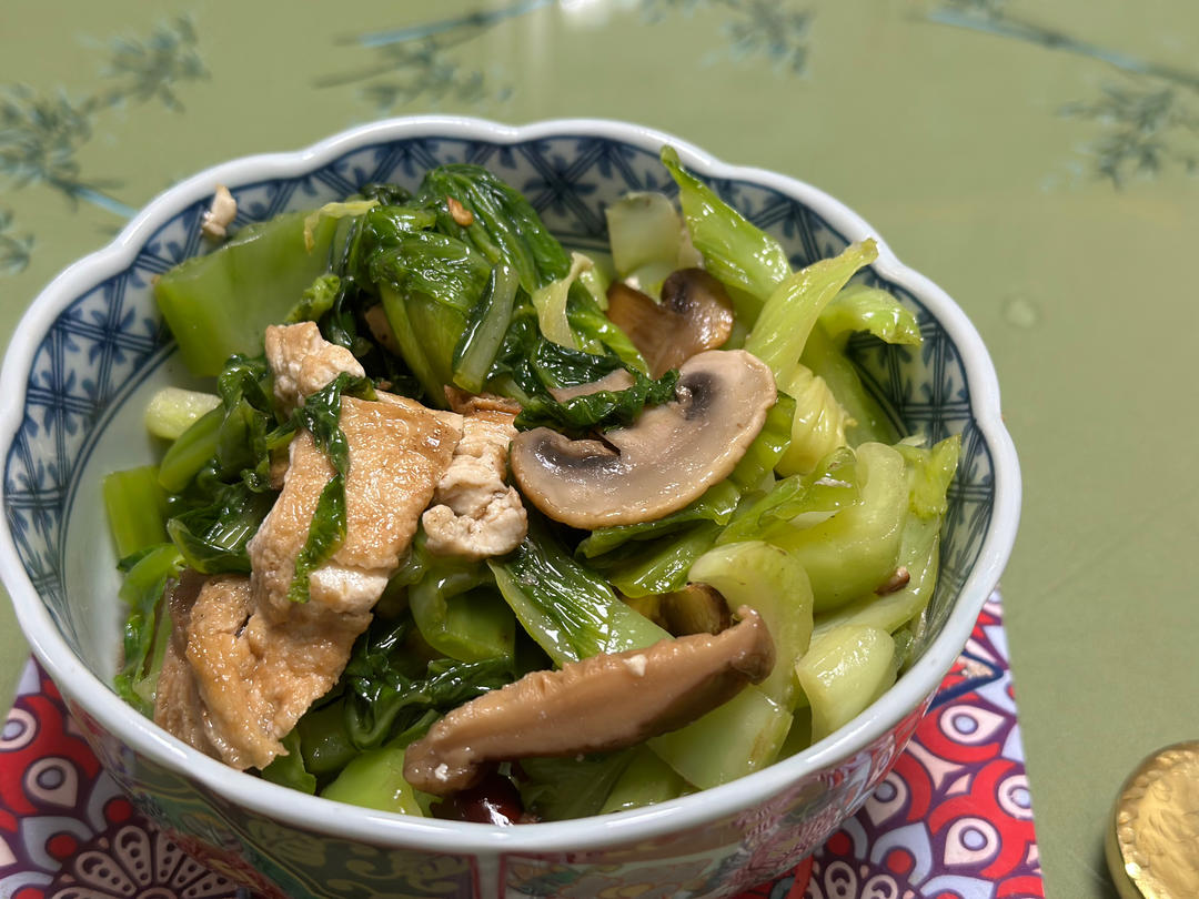 豆泡炝芥菜