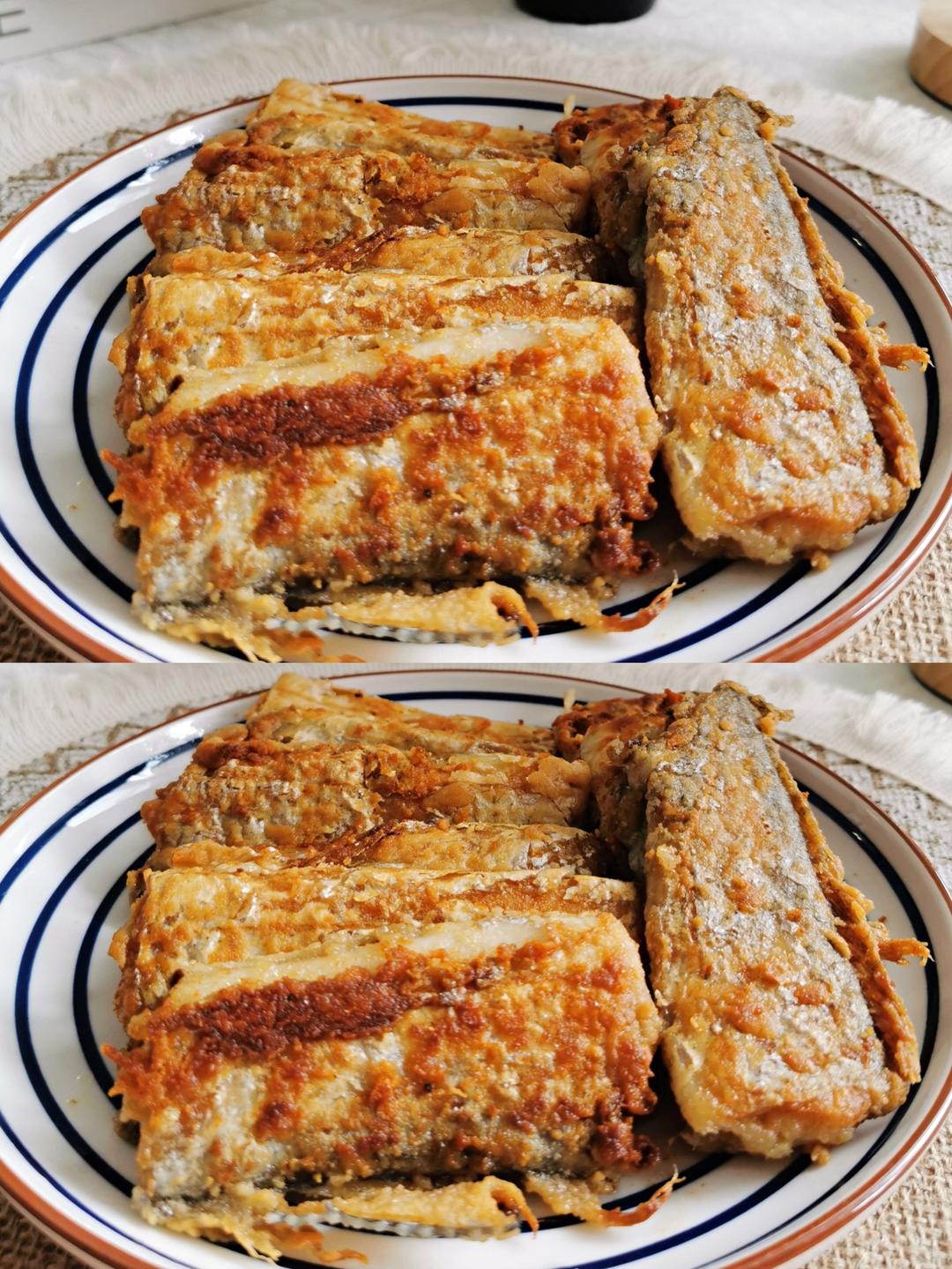 焦香酥脆干炸带鱼