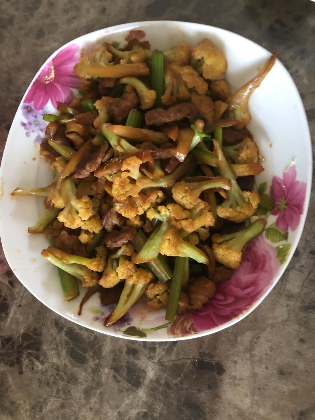 和饭店一个味道的干锅花菜