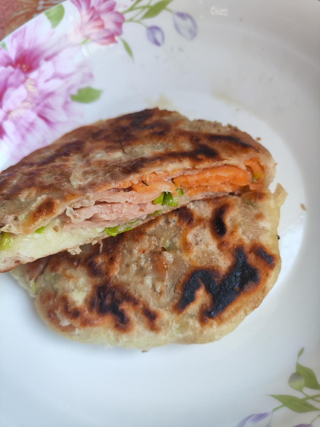 煎肉饼（快手早餐）