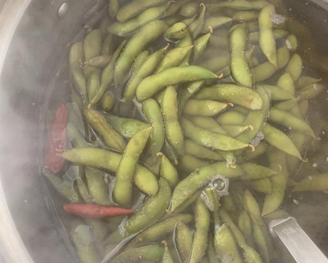 煮毛豆的做法