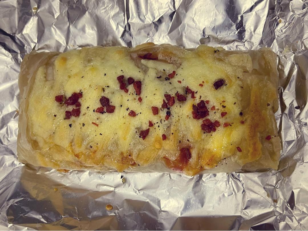 超简单的手抓饼午餐肉版芝士丹麦酥的做法