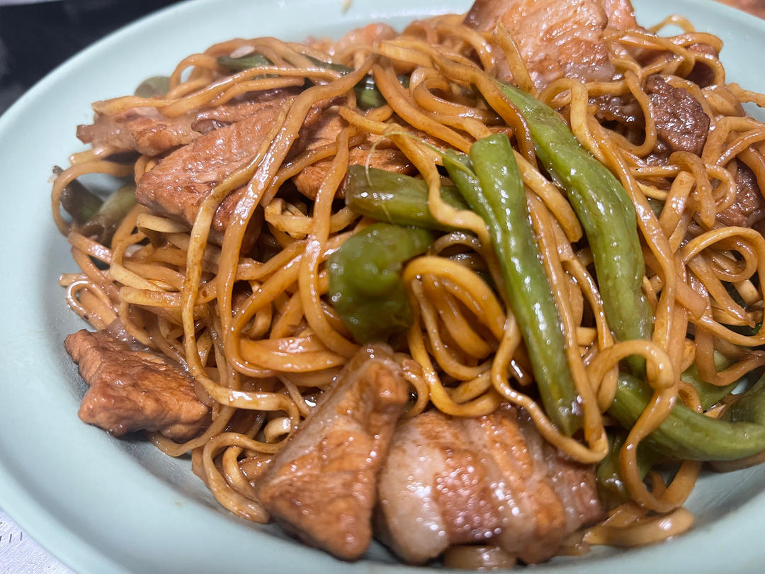 地道老北京扁豆焖面 豆角焖面 太好吃小心吃撑哦