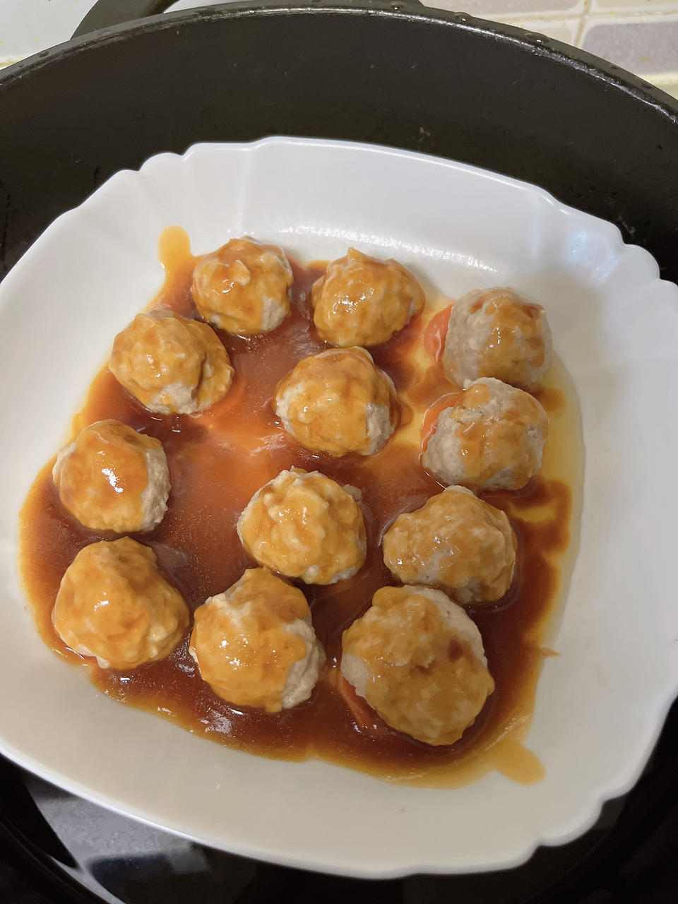 清蒸藕丁肉丸子