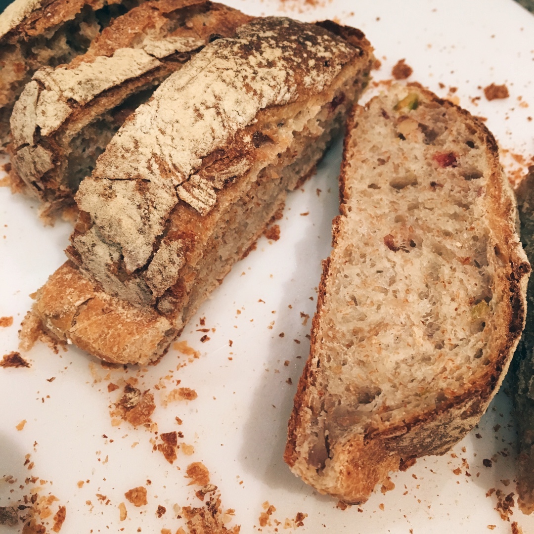 全麦核桃包～软欧包