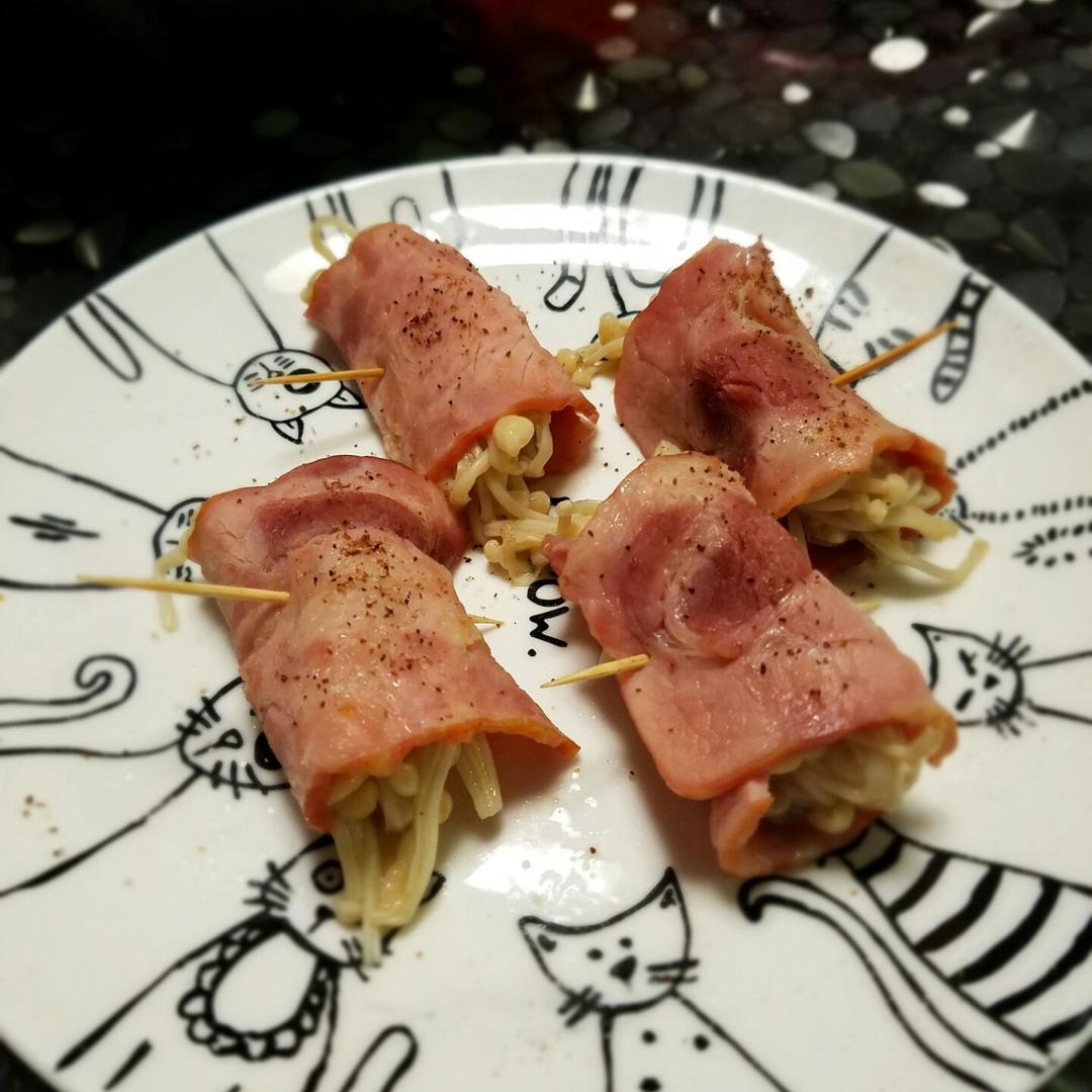 金针菇培根卷