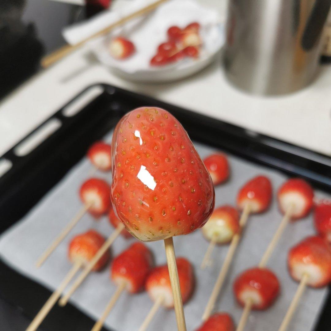 冰糖草莓这样做不粘牙不脱糖