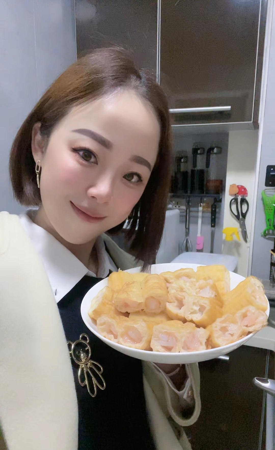 菠萝油条虾