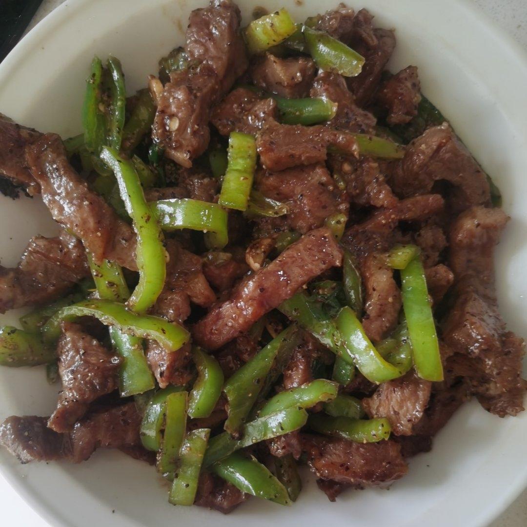 杭椒炒牛柳