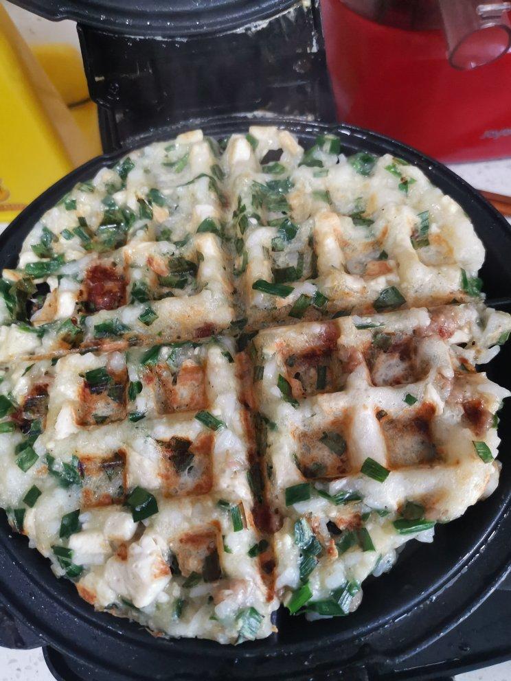 好吃的西胡米饭华夫饼