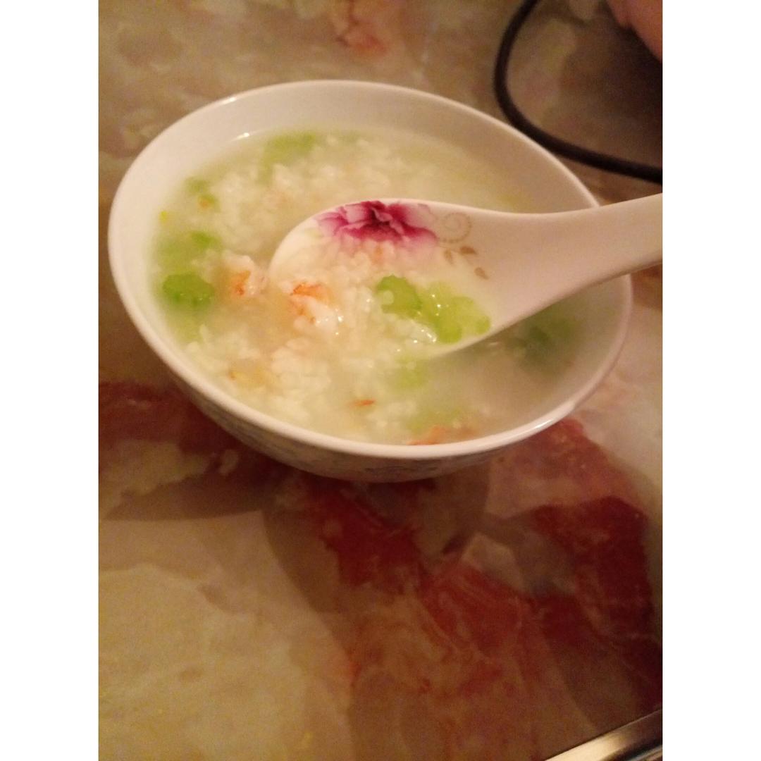 鲜虾香芹粥